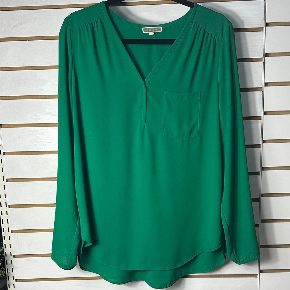 Pleione Vibrant Green Blouse
